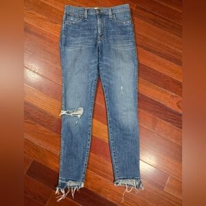 Madewell Women's Straight Leg Jeans - Distressed Blue 28x28